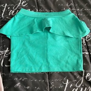 Mint green skirt